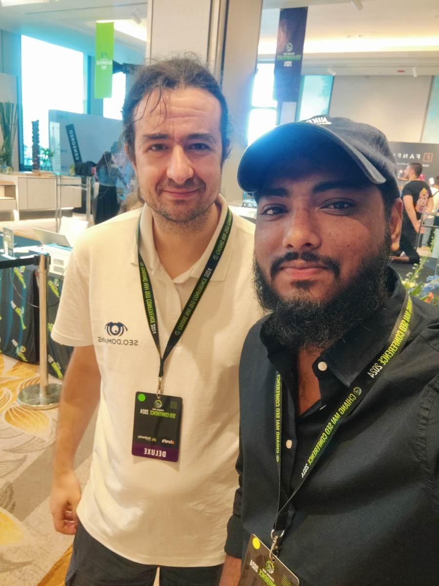 Saqline Mostak: With Kalin from SEO.Domains at Chiang Mai SEO Conference 2024